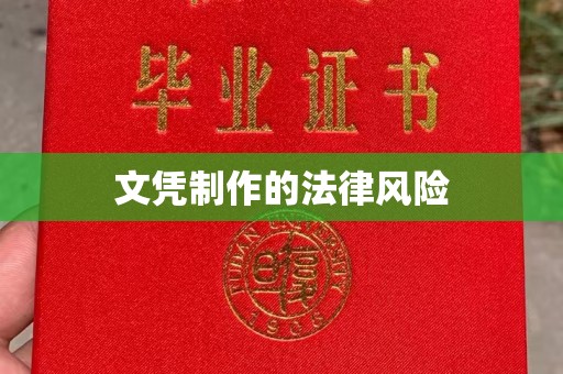 杏花岭文凭制作的法律风险